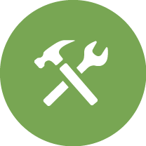 Tool icon showing a hammer and wrench