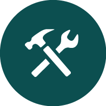 Tool icon showing a hammer and wrench